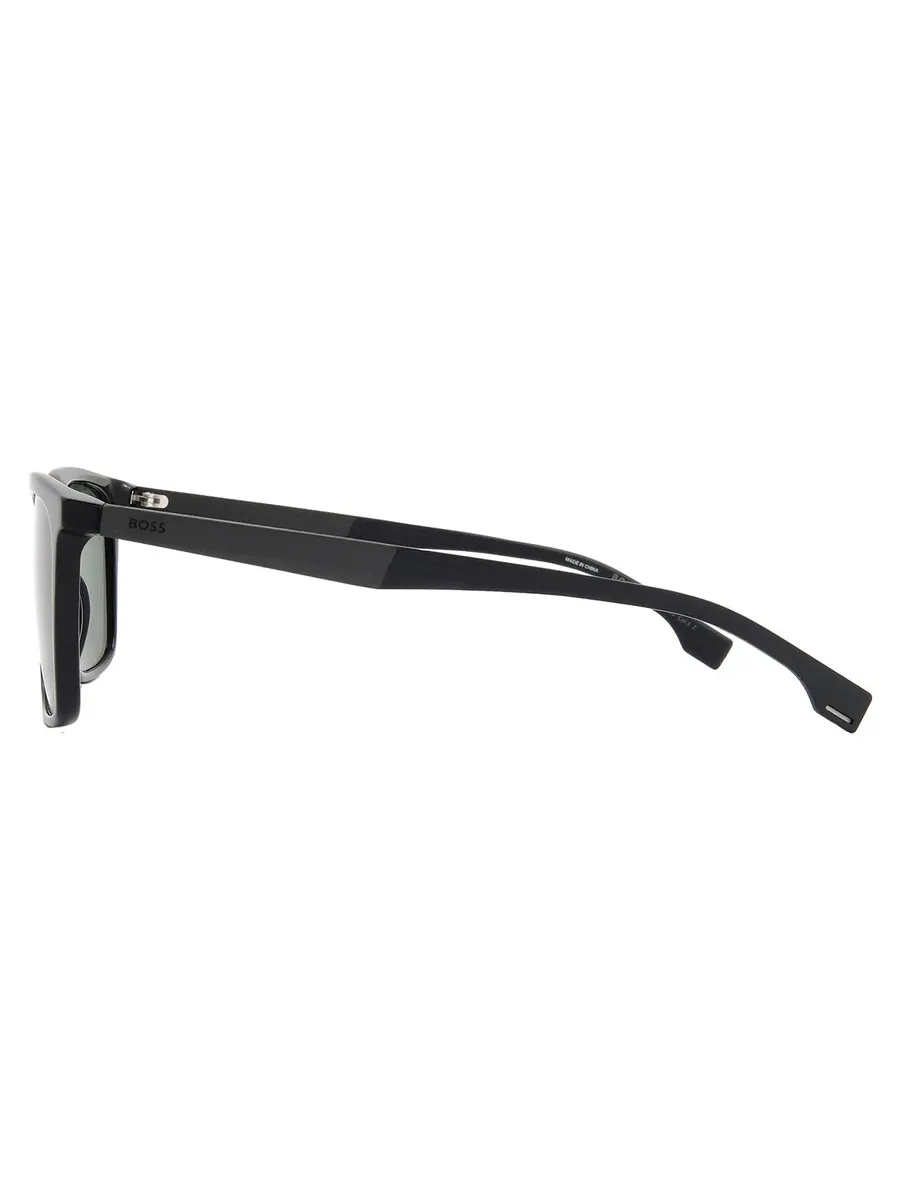 Мужские солнцезащитные очки Hugo Boss Polarized Green Square BOSS 1579/S 0807/UC 57 — изображение 3 из 5, черный
