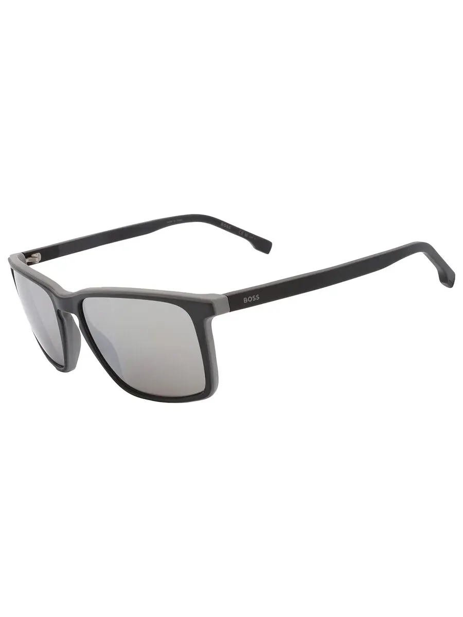 Мужские солнцезащитные очки Hugo Boss Silver Mirror прямоугольной формы BOSS 1556/O/S 0O6W/T4 57 — изображение 4 из 6