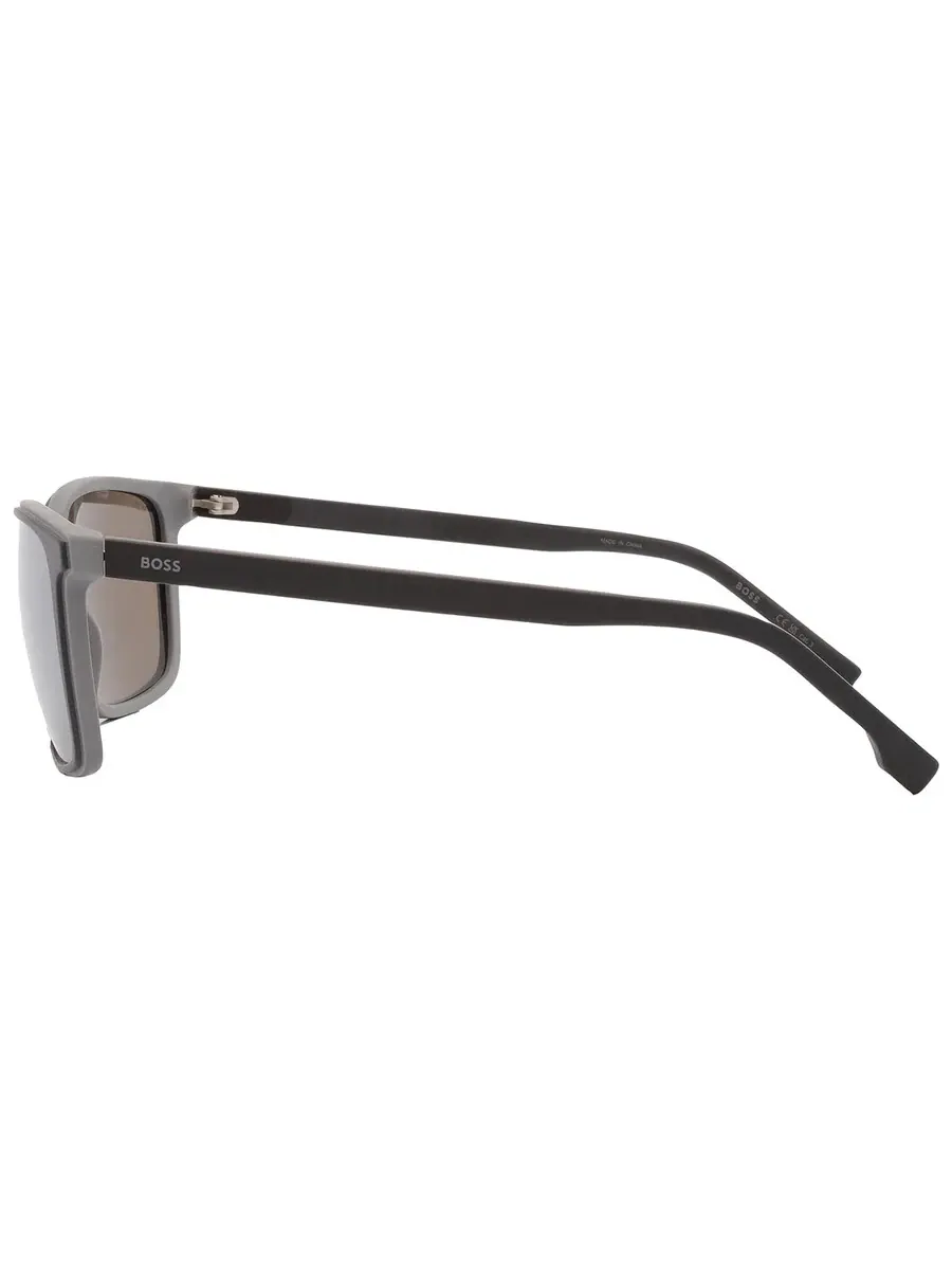 Мужские солнцезащитные очки Hugo Boss Silver Mirror прямоугольной формы BOSS 1556/O/S 0O6W/T4 57 — изображение 5 из 6