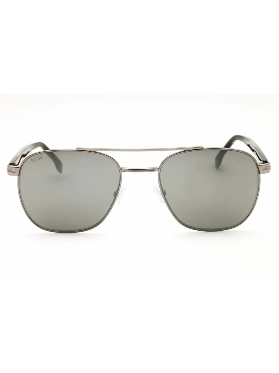 Мужские солнцезащитные очки Hugo Boss Silver Pilot BOSS 1723/S 0XYG/T4 56 — изображение 1 из 3, зеленый
