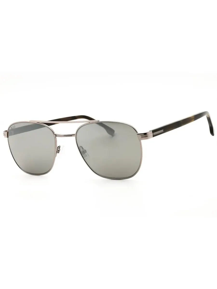 Мужские солнцезащитные очки Hugo Boss Silver Pilot BOSS 1723/S 0XYG/T4 56 — изображение 2 из 3, зеленый