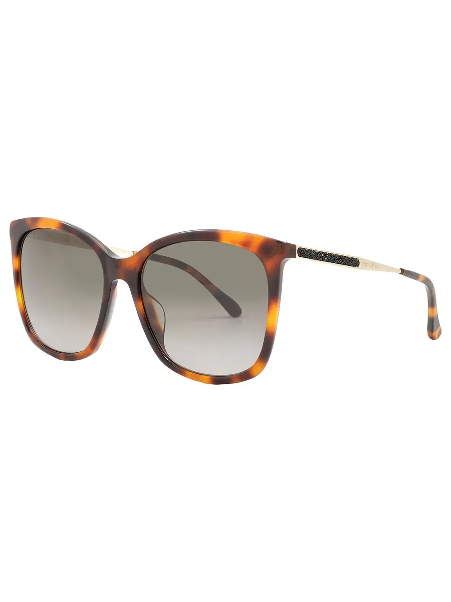 Женские солнцезащитные очки Jimmy Choo Brown Gradient Butterfly NEREA/G/S 005L/HA 57 — изображение 3 из 6, коричневый