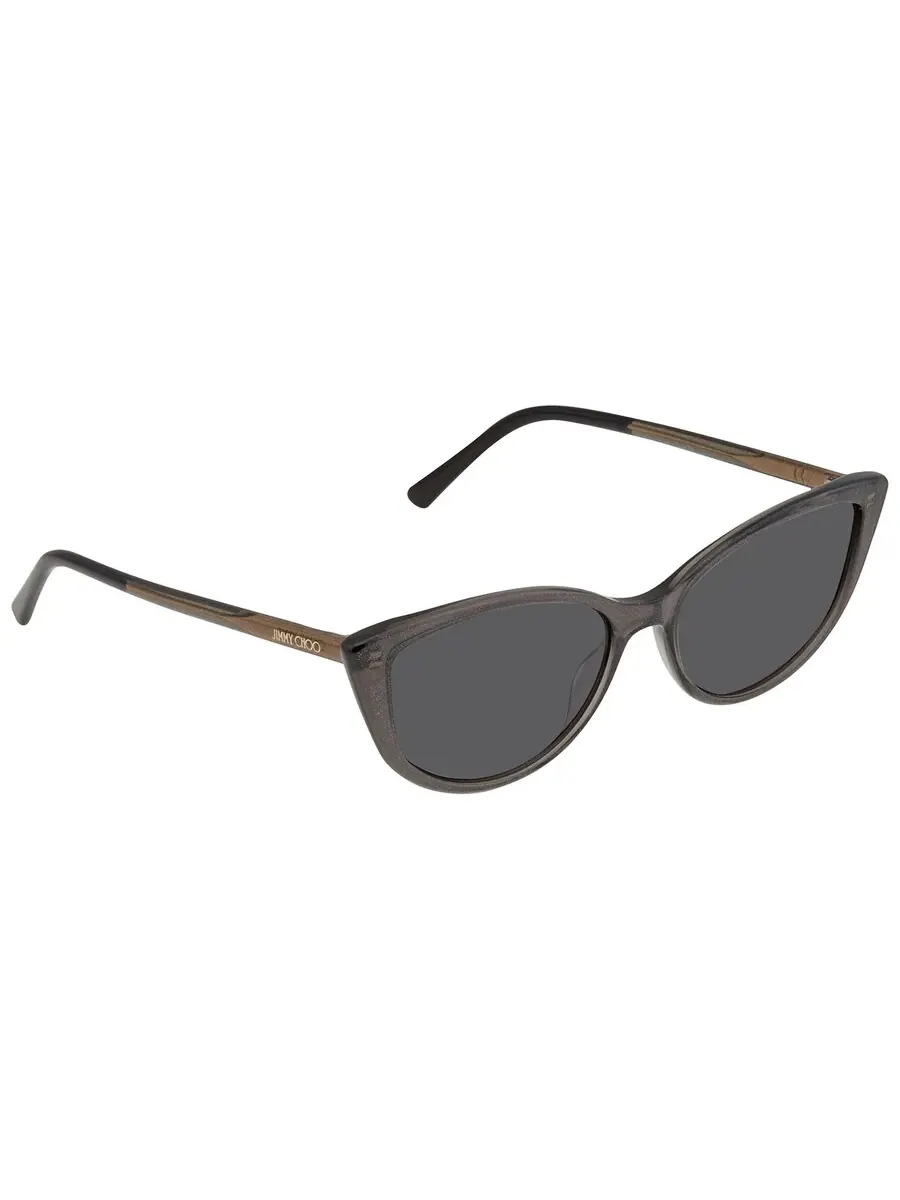 Женские солнцезащитные очки Jimmy Choo Grey Cat Eye NADIA/S 0Y6U/IR 56 — изображение 3 из 5, серый