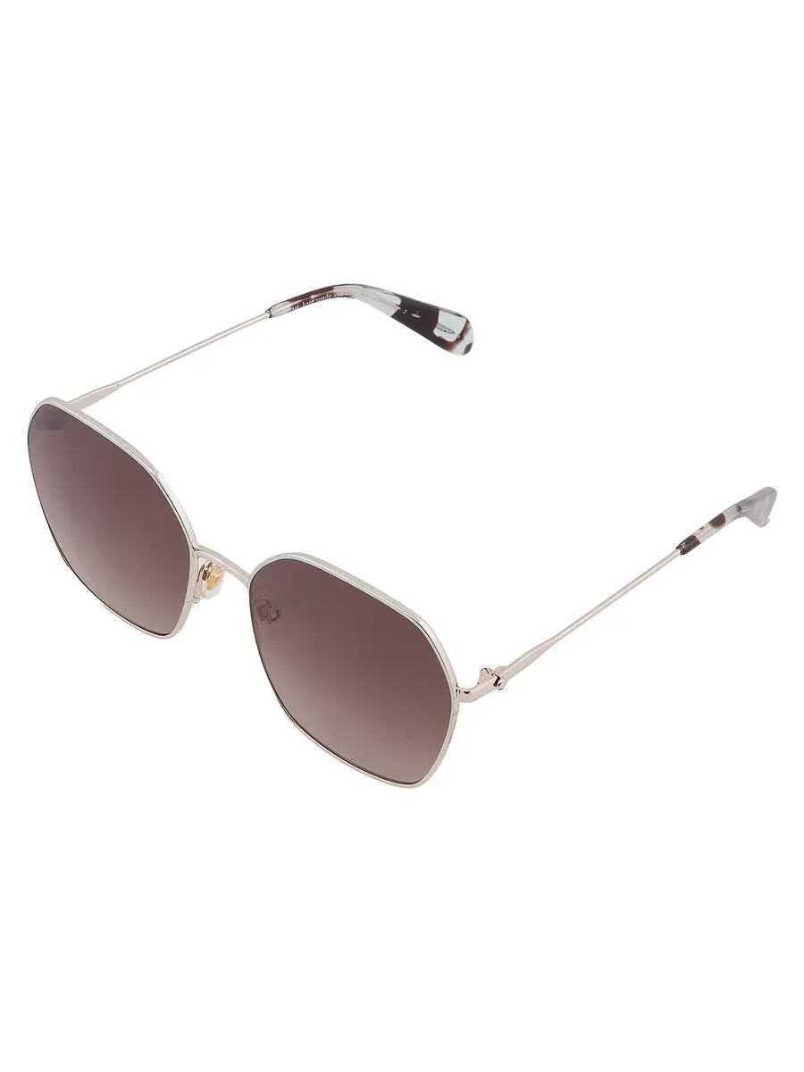 Женские солнцезащитные очки Kate Spade Brown Shaded Butterfly KENNA/G/S 0LKS/HA 57 — изображение 3 из 4, золотистый/синий