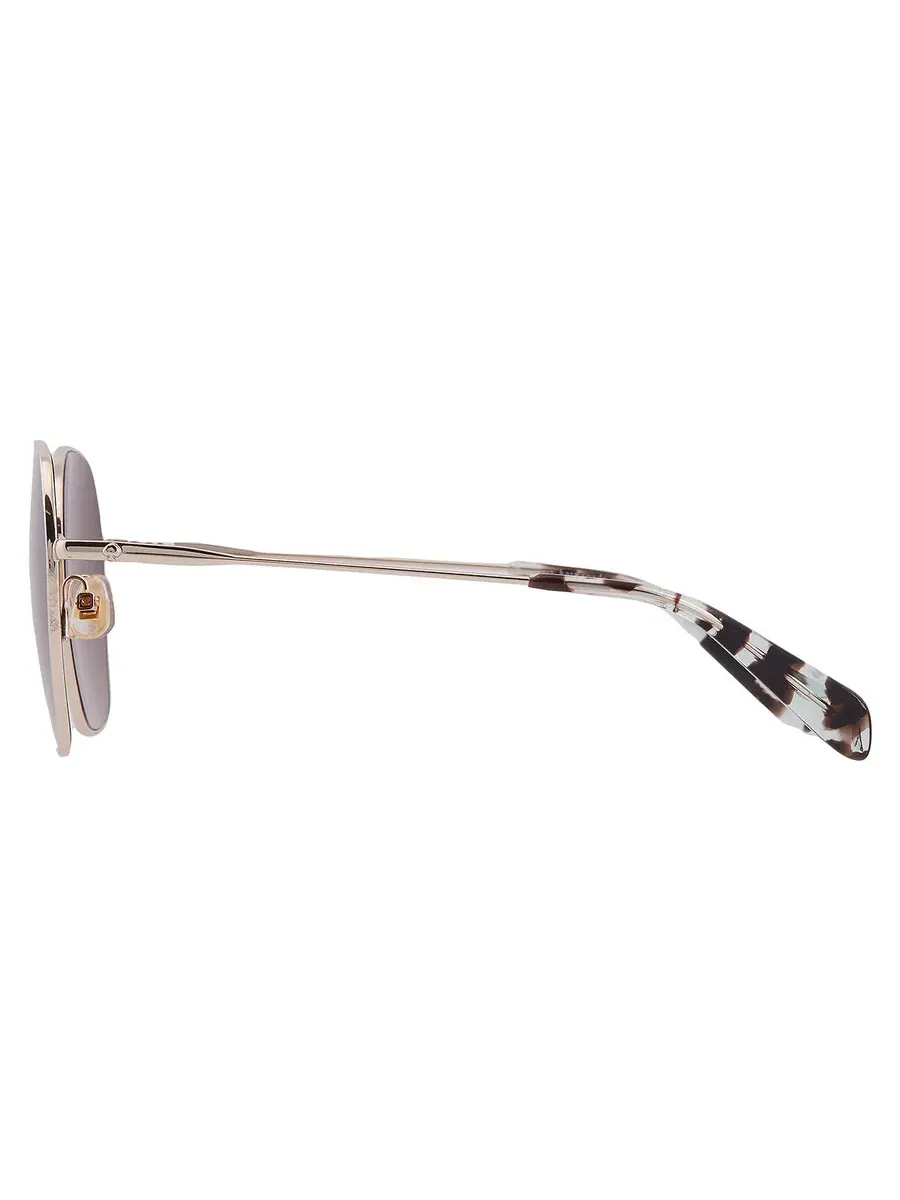 Женские солнцезащитные очки Kate Spade Brown Shaded Butterfly KENNA/G/S 0LKS/HA 57 — изображение 4 из 4, золотистый/синий