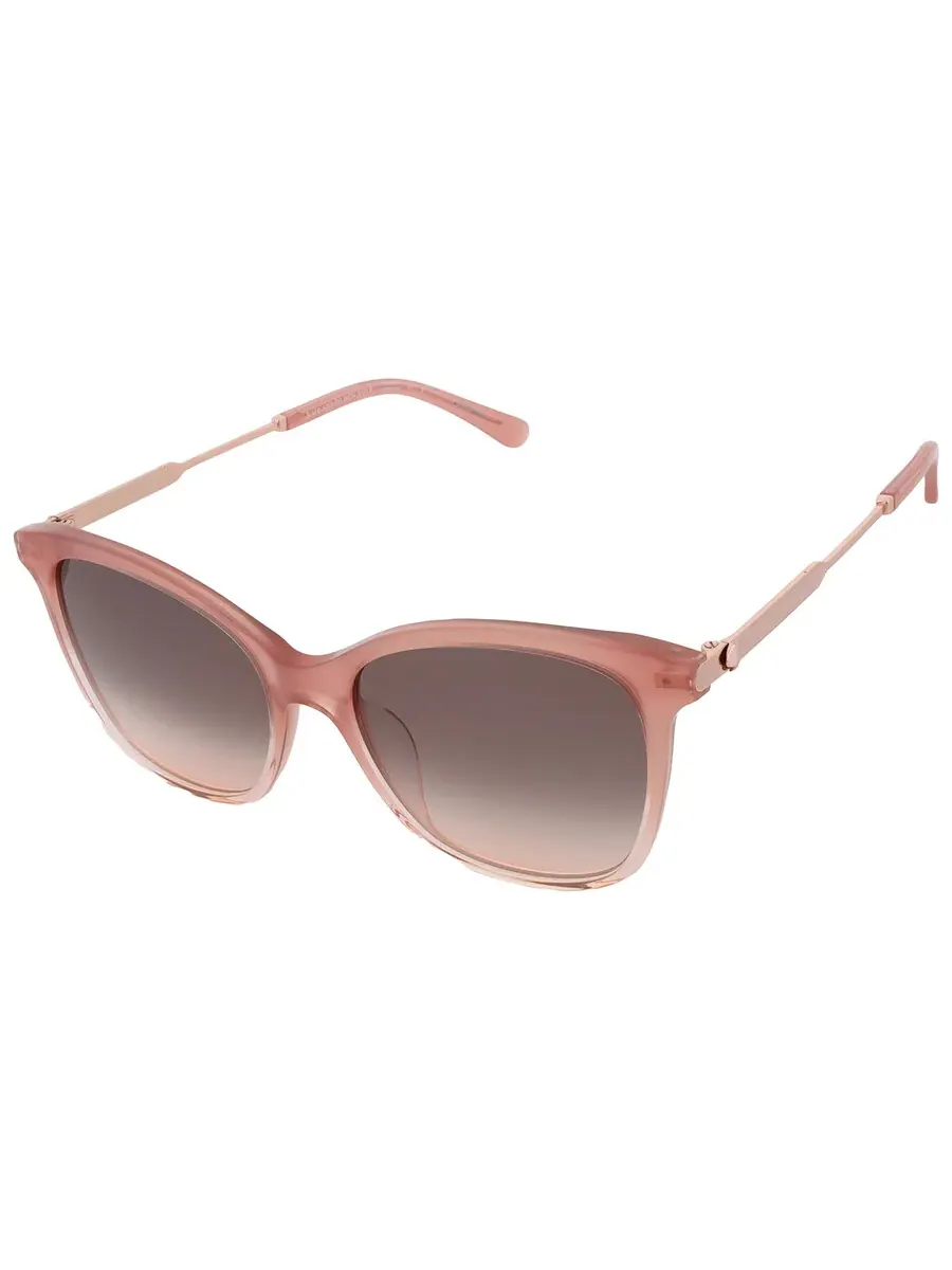Серые очки для женщин с розовыми оттенками и бабочкой Kate Spade DALILA/S 035J/FF — изображение 3 из 4, розовый