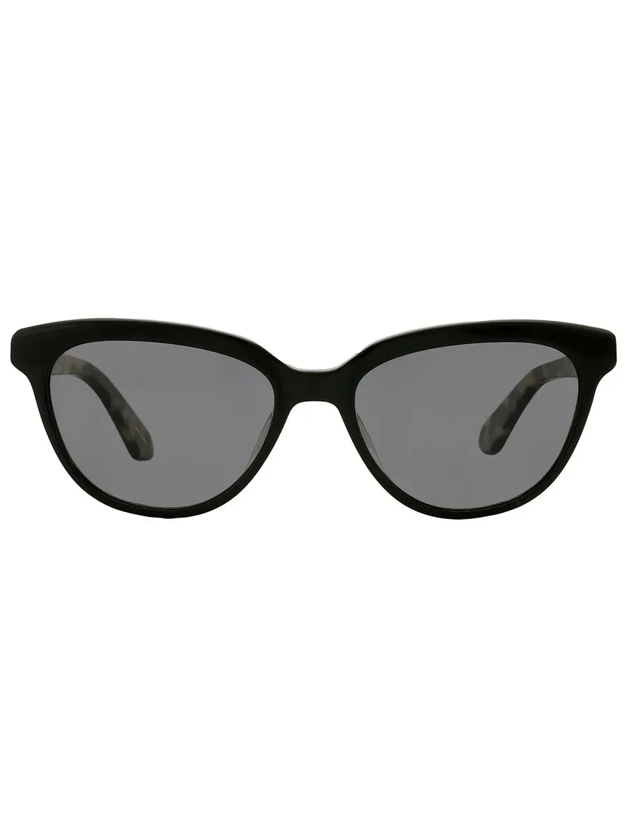 Женские солнцезащитные очки Kate Spade с серыми поляризованными линзами, форма «кошачий глаз» — изображение 1 из 5, черный