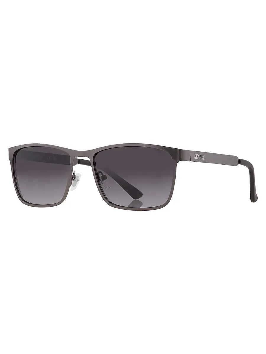 Мужские солнцезащитные очки Kenneth Cole Gradient Smoke Square KC1329 09B 57 — изображение 3 из 5, серый