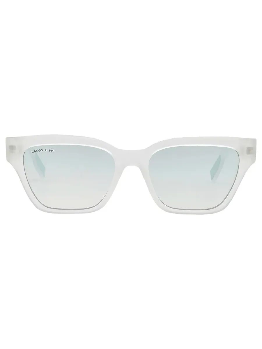 Женские прямоугольные солнцезащитные очки Lacoste Blue L6002S 970 53