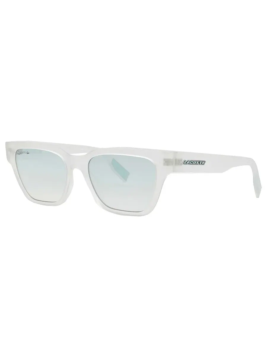 Женские прямоугольные солнцезащитные очки Lacoste Blue L6002S 970 53 — изображение 3 из 5, прозрачный