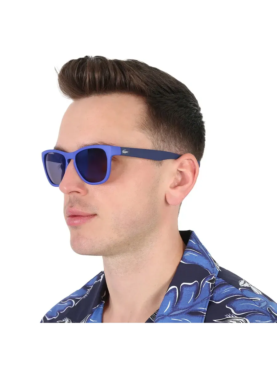 Солнцезащитные очки Lacoste Blue Square унисекс L776S 424 54 — изображение 2 из 4, синий