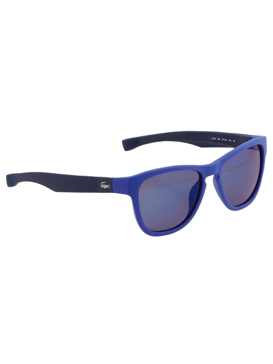 Солнцезащитные очки Lacoste Blue Square унисекс L776S 424 54 — изображение 3 из 4, синий