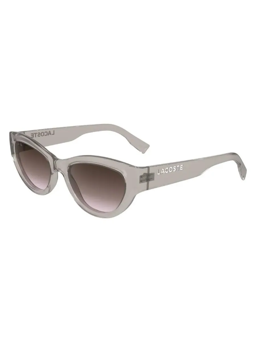 Солнцезащитные очки женские Lacoste Brown Rose Gradient Cat Eye L6013S 272 54 — изображение 2 из 4, прозрачный
