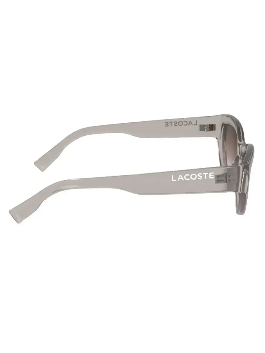 Солнцезащитные очки женские Lacoste Brown Rose Gradient Cat Eye L6013S 272 54 — изображение 3 из 4, прозрачный