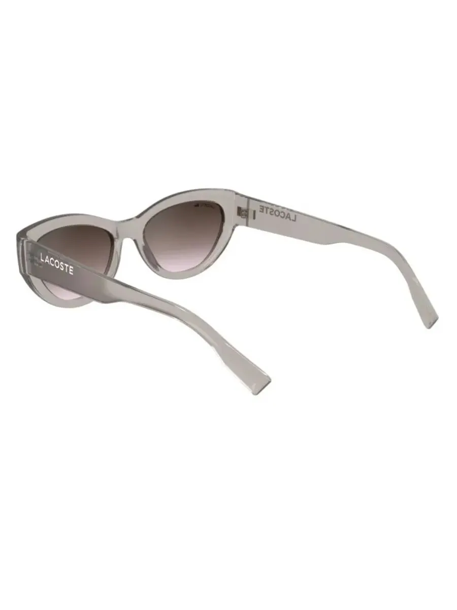 Солнцезащитные очки женские Lacoste Brown Rose Gradient Cat Eye L6013S 272 54 — изображение 4 из 4, прозрачный