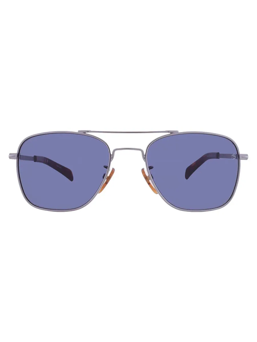 Мужские солнцезащитные очки David Beckham Blue Navigator DB 7019/S 06LB/KU 55 — серый