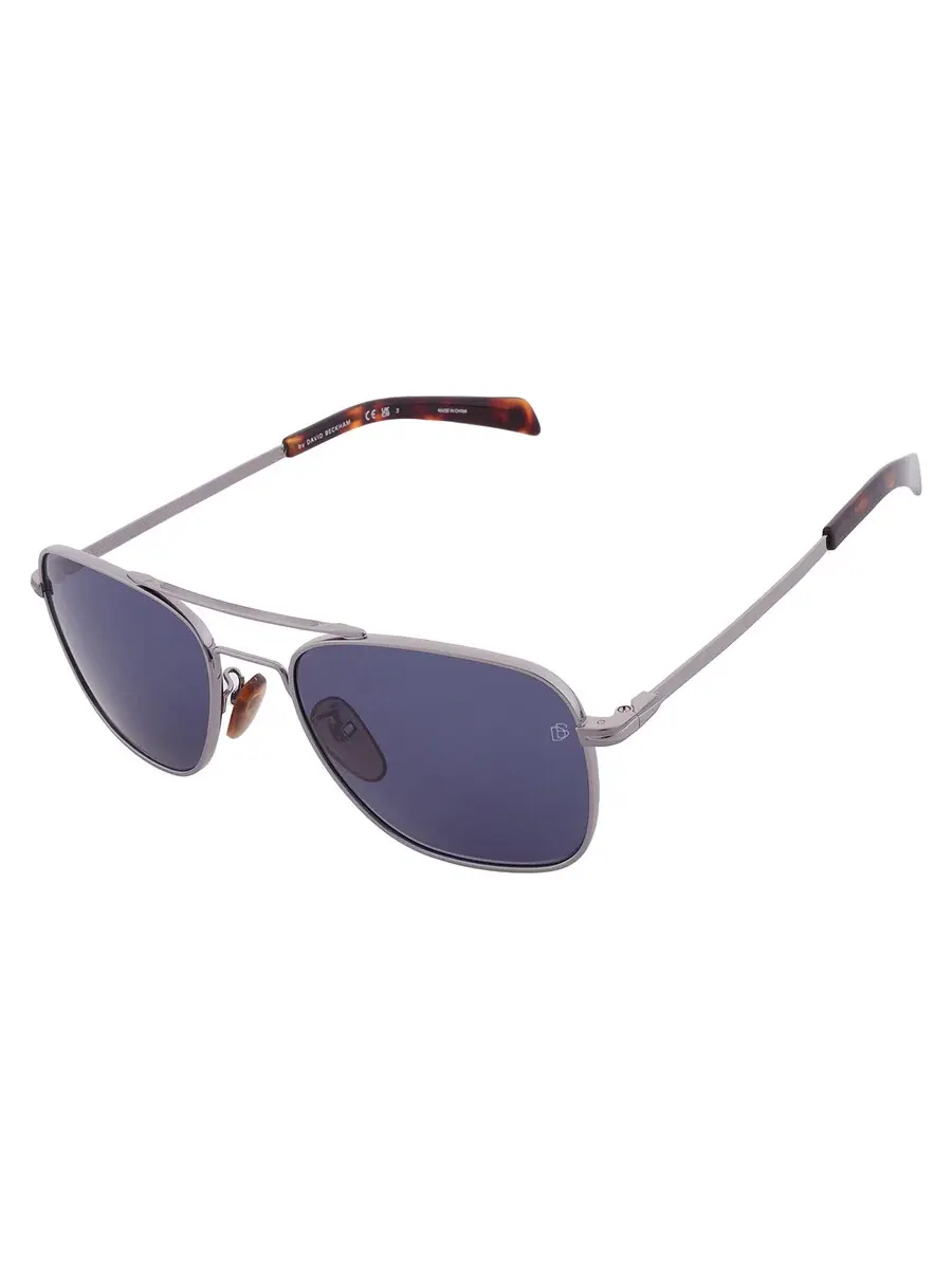 Мужские солнцезащитные очки David Beckham Blue Navigator DB 7019/S 06LB/KU 55 — изображение 3 из 4, серый