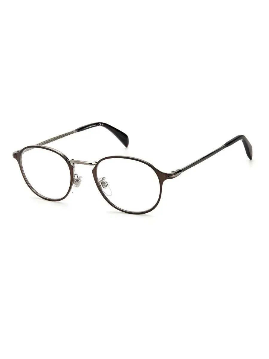 Мужские очки David Beckham Demo Oval DB 7055 005N 48 — коричневый
