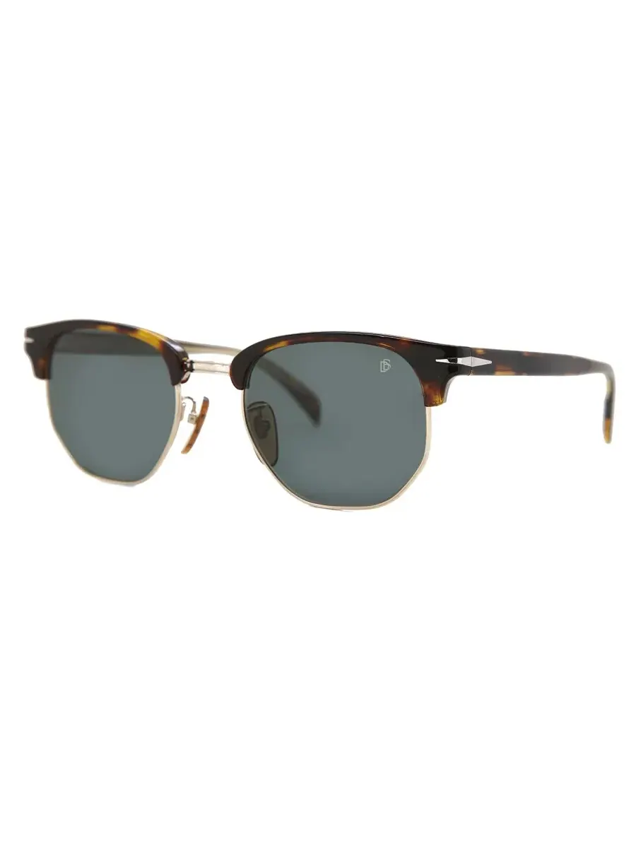 Мужские солнцезащитные очки David Beckham Green Square DB 1002/S 0086/QT 51 — изображение 1 из 1, коричневый