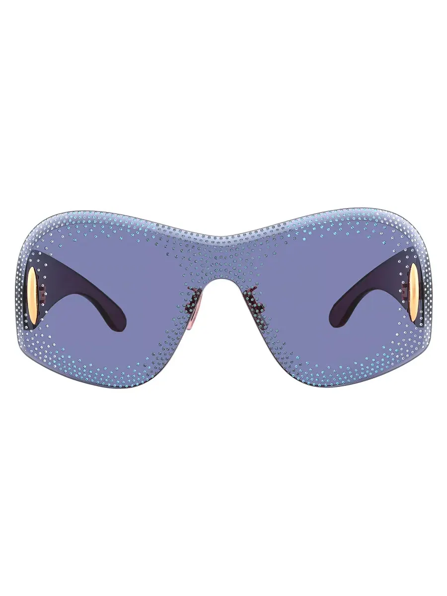 Женские солнцезащитные очки Loewe ANAGRAM Blue Shield LW4167US 90V 144 — синий