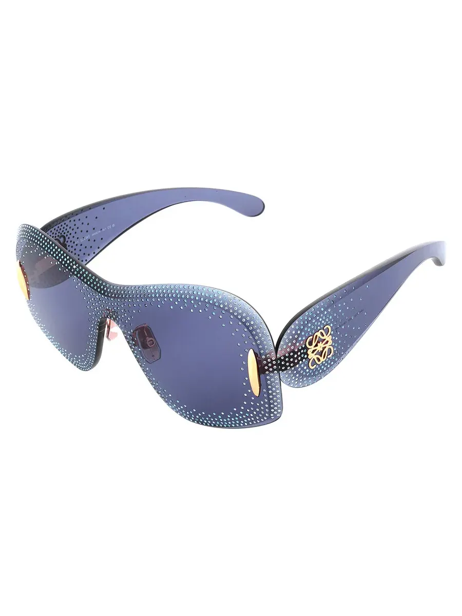 Женские солнцезащитные очки Loewe ANAGRAM Blue Shield LW4167US 90V 144 — изображение 3 из 4, синий