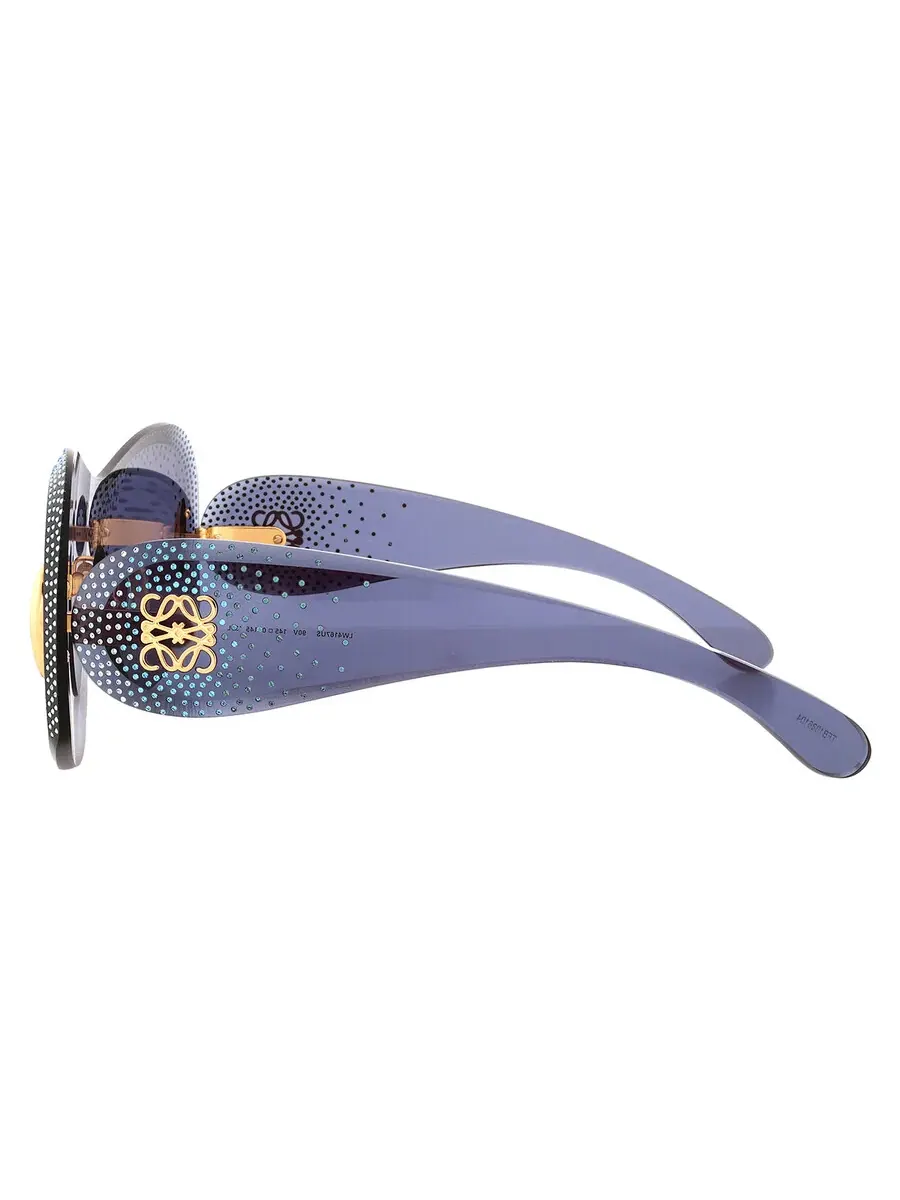 Женские солнцезащитные очки Loewe ANAGRAM Blue Shield LW4167US 90V 144 — изображение 4 из 4, синий