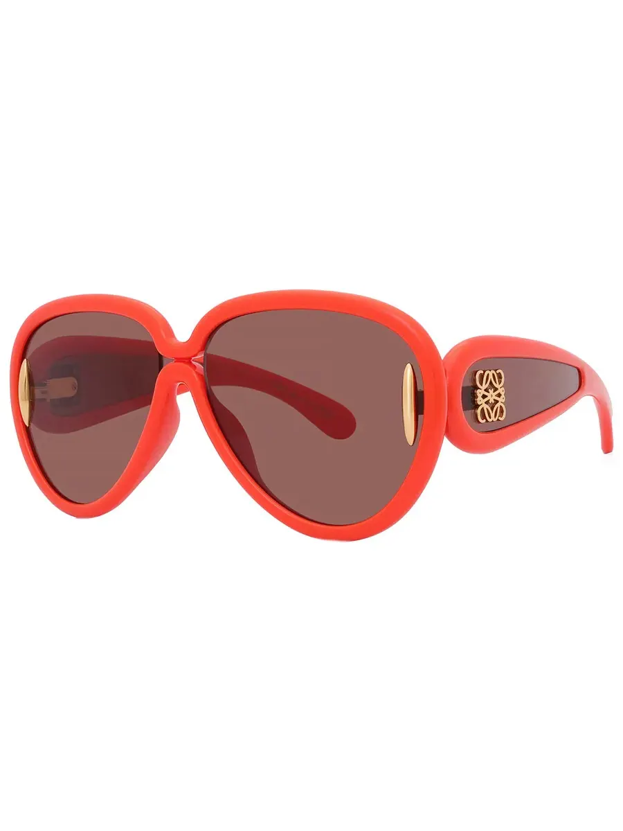 Солнцезащитные очки унисекс Loewe Brown Pilot LW40132I 42E 65 — изображение 3 из 5, оранжевый