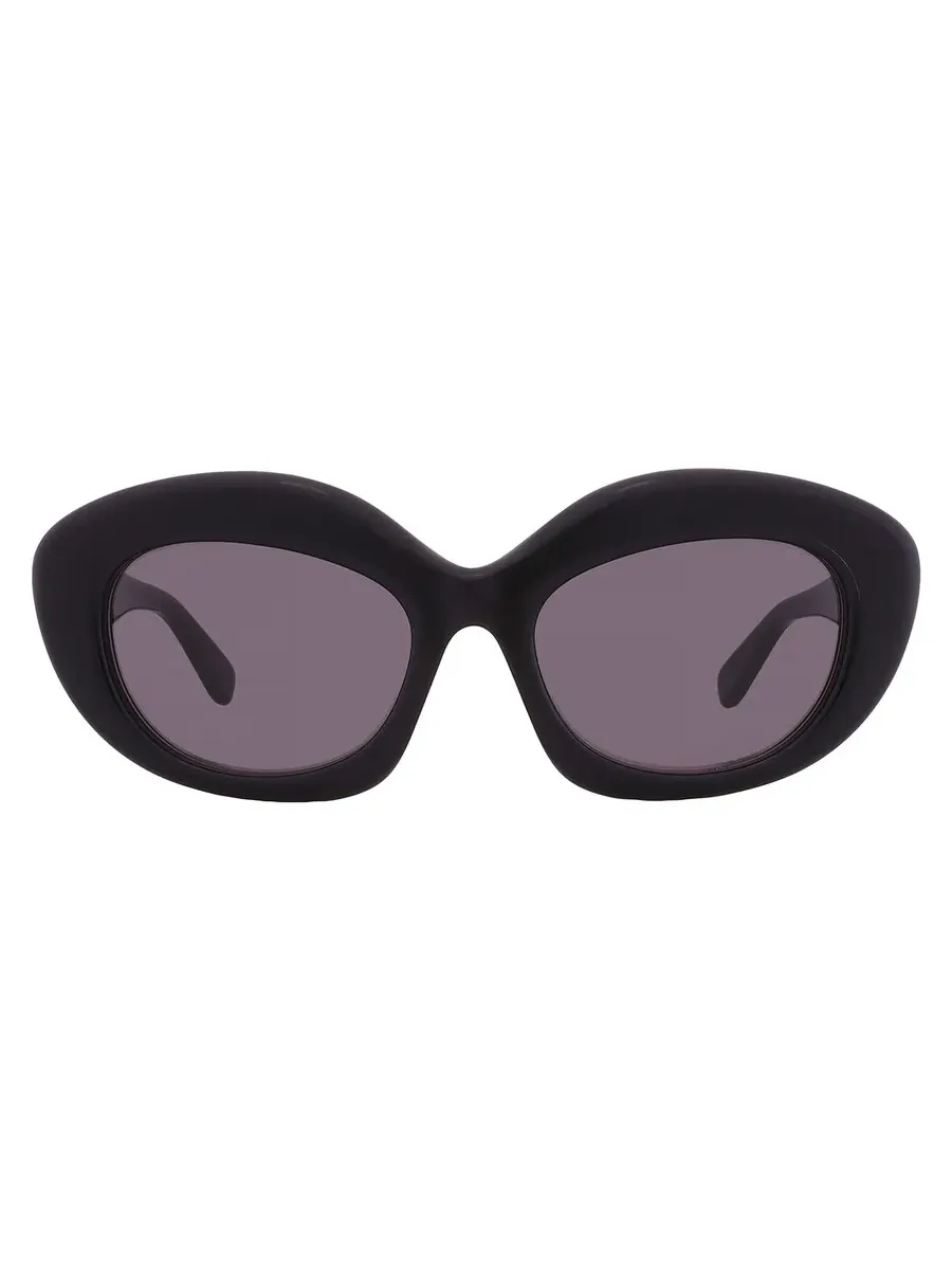 Женские солнцезащитные очки Loewe CURVY Smoke Cat Eye LW40153F 01A 54 — черный