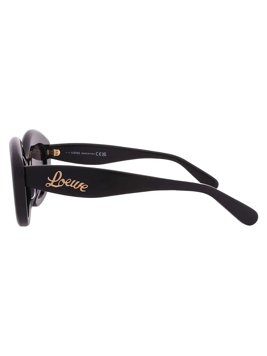 Женские солнцезащитные очки Loewe CURVY Smoke Cat Eye LW40153F 01A 54 — изображение 4 из 4, черный