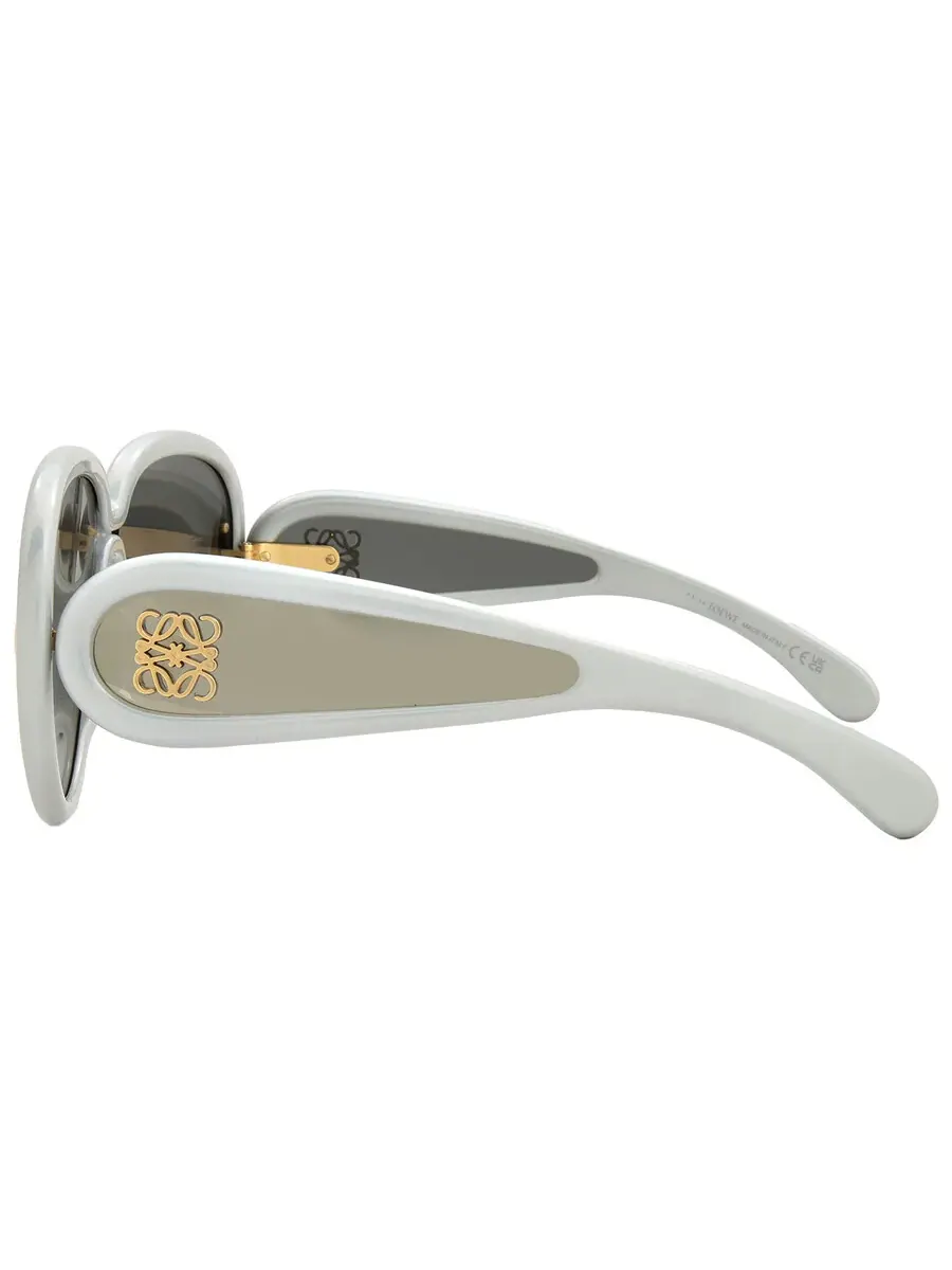 Солнцезащитные очки Loewe Smoke Mirror Pilot унисекс LW40132I 24C 65 — изображение 4 из 5, белый