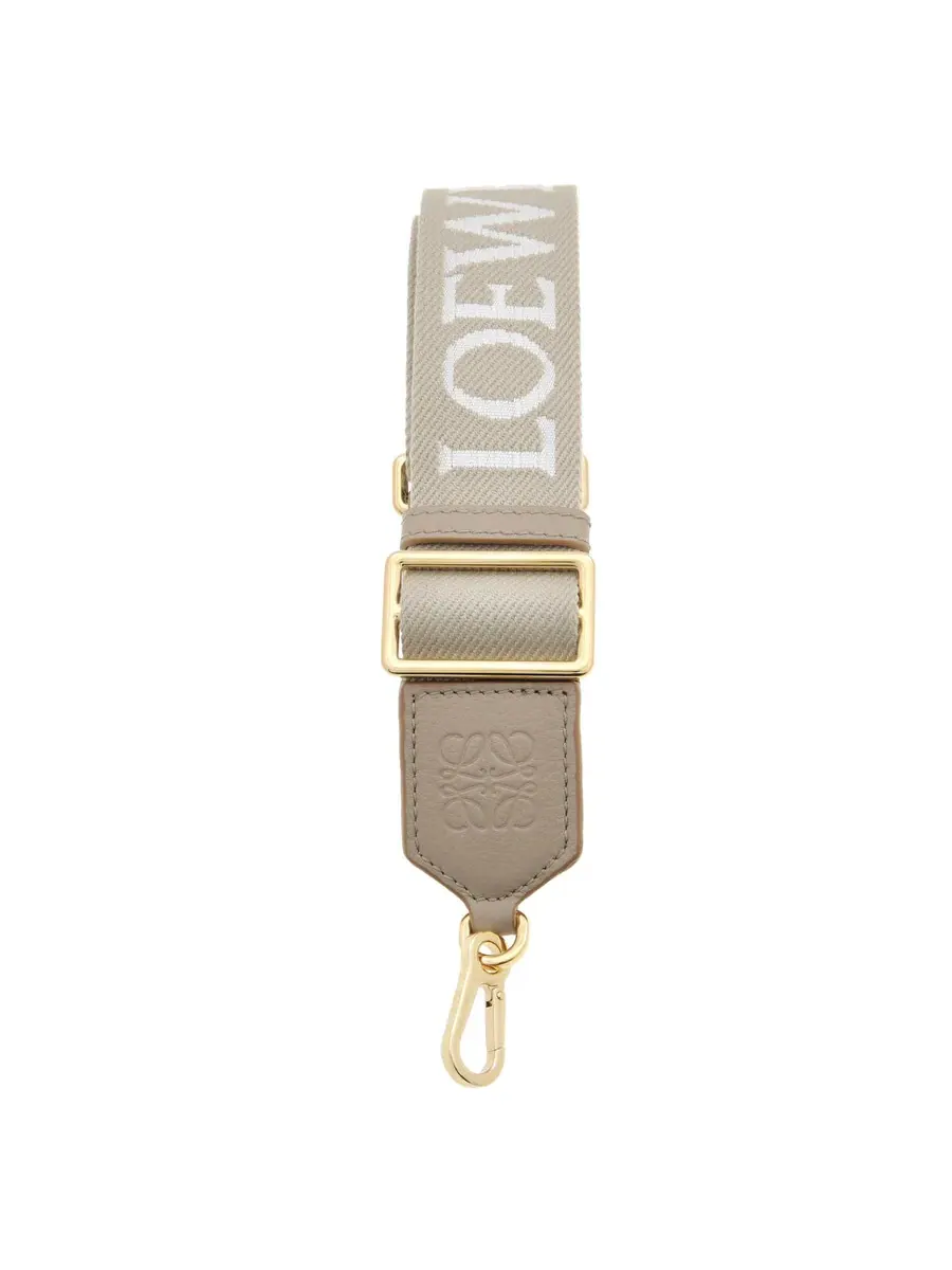 Ремень Loewe из шерсти и телячьей кожи - экрю/натуральный — изображение 1 из 3, золотистый