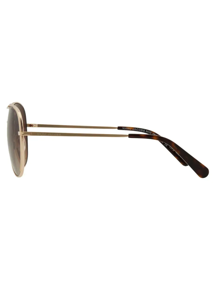 Мужские солнцезащитные очки Marc Jacobs Brown Gradient Pilot MARC 686/S 006J/HA 59 — изображение 4 из 5, золотистый