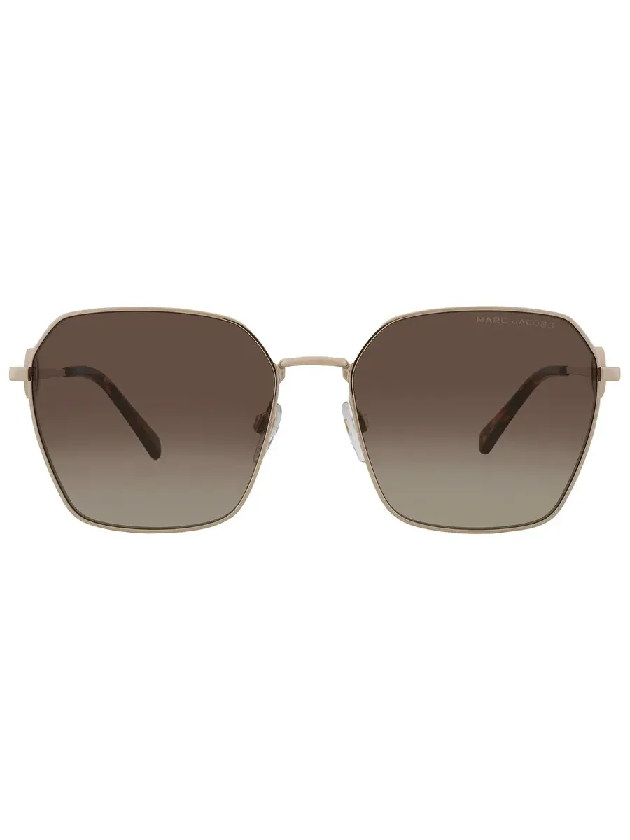 Солнцезащитные очки женские Marc Jacobs коричневые квадратные MARC 729/S 006J/HA 58 — изображение 1 из 5, золотистый