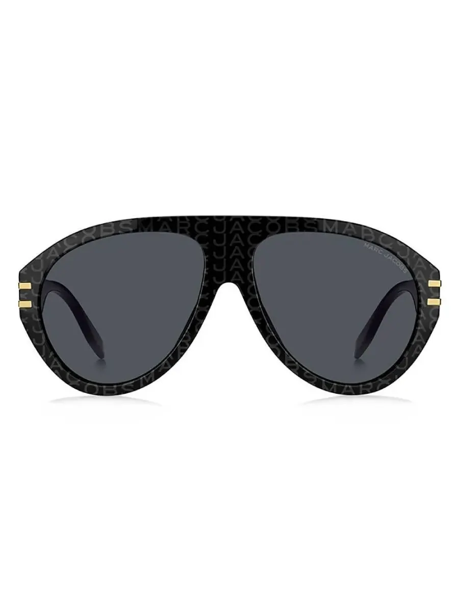 Мужские солнцезащитные очки Marc Jacobs серого цвета "Пилот" MARC 747/S 003L/IR 58