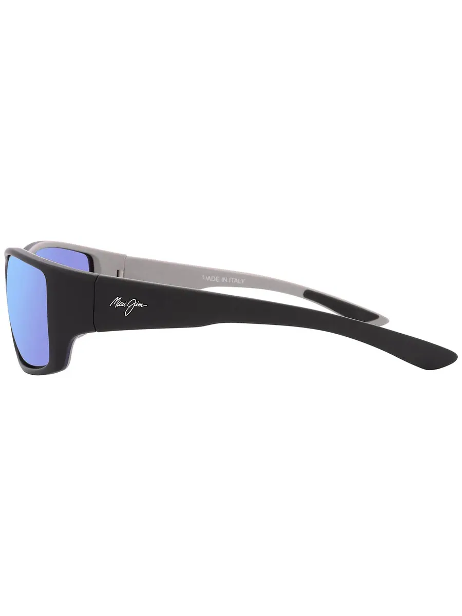 Солнцезащитные очки для мужчин Maui Jim Local Kine Blue Hawaii прямоугольной формы B810-53B 61 — изображение 4 из 5