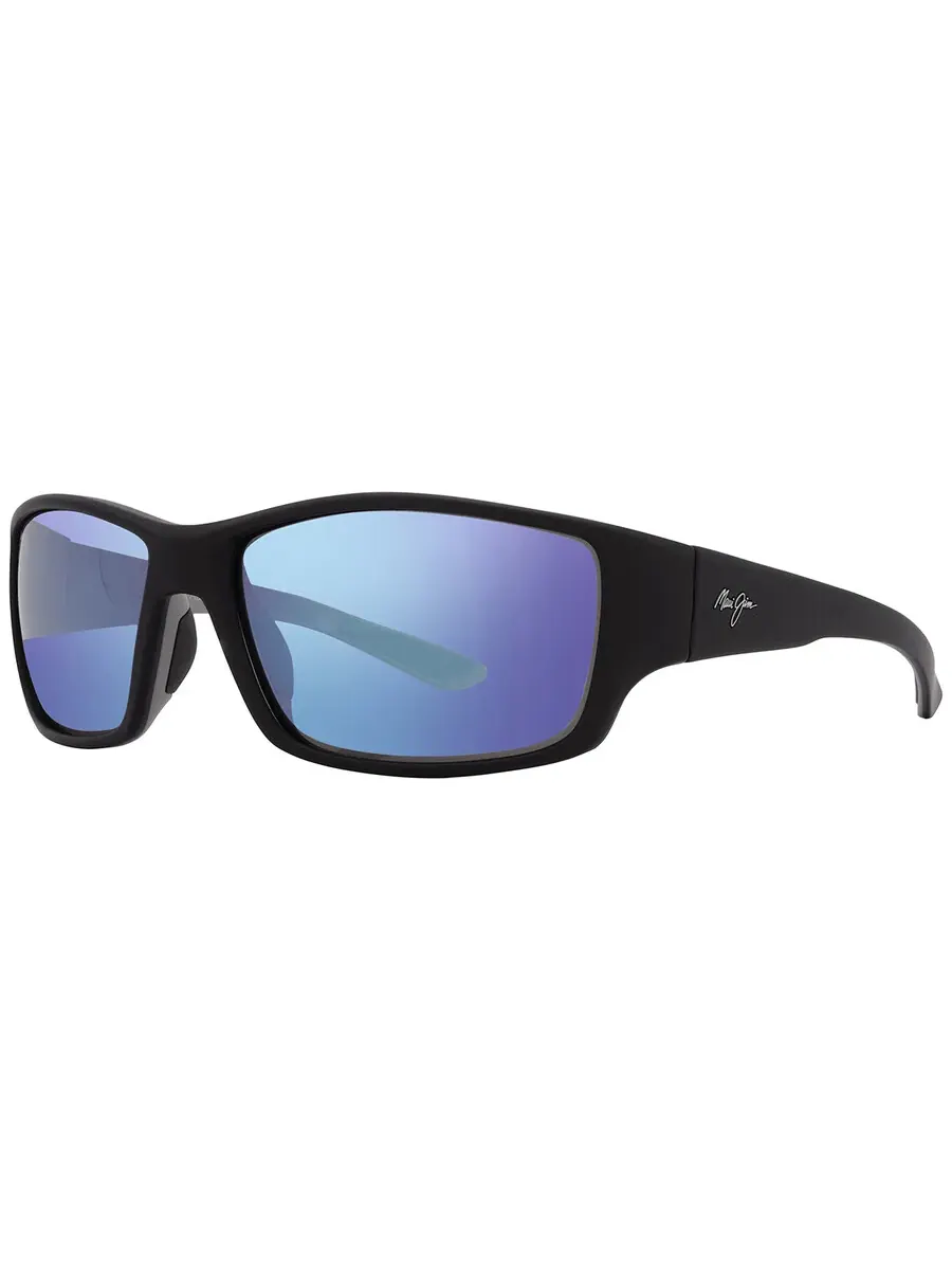 Солнцезащитные очки для мужчин Maui Jim Local Kine Blue Hawaii прямоугольной формы B810-53B 61 — изображение 5 из 5