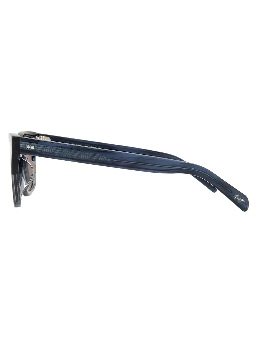 Солнцезащитные очки Maui Jim Likeke Blue Hawaii прямоугольные унисекс B894-03 54 — изображение 3 из 4, синий серый