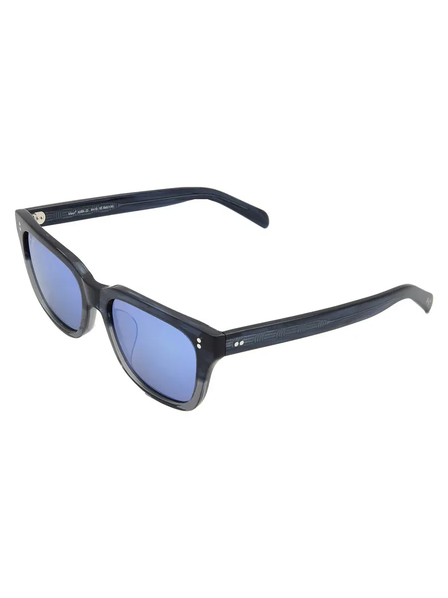 Солнцезащитные очки Maui Jim Likeke Blue Hawaii прямоугольные унисекс B894-03 54 — изображение 4 из 4, синий серый