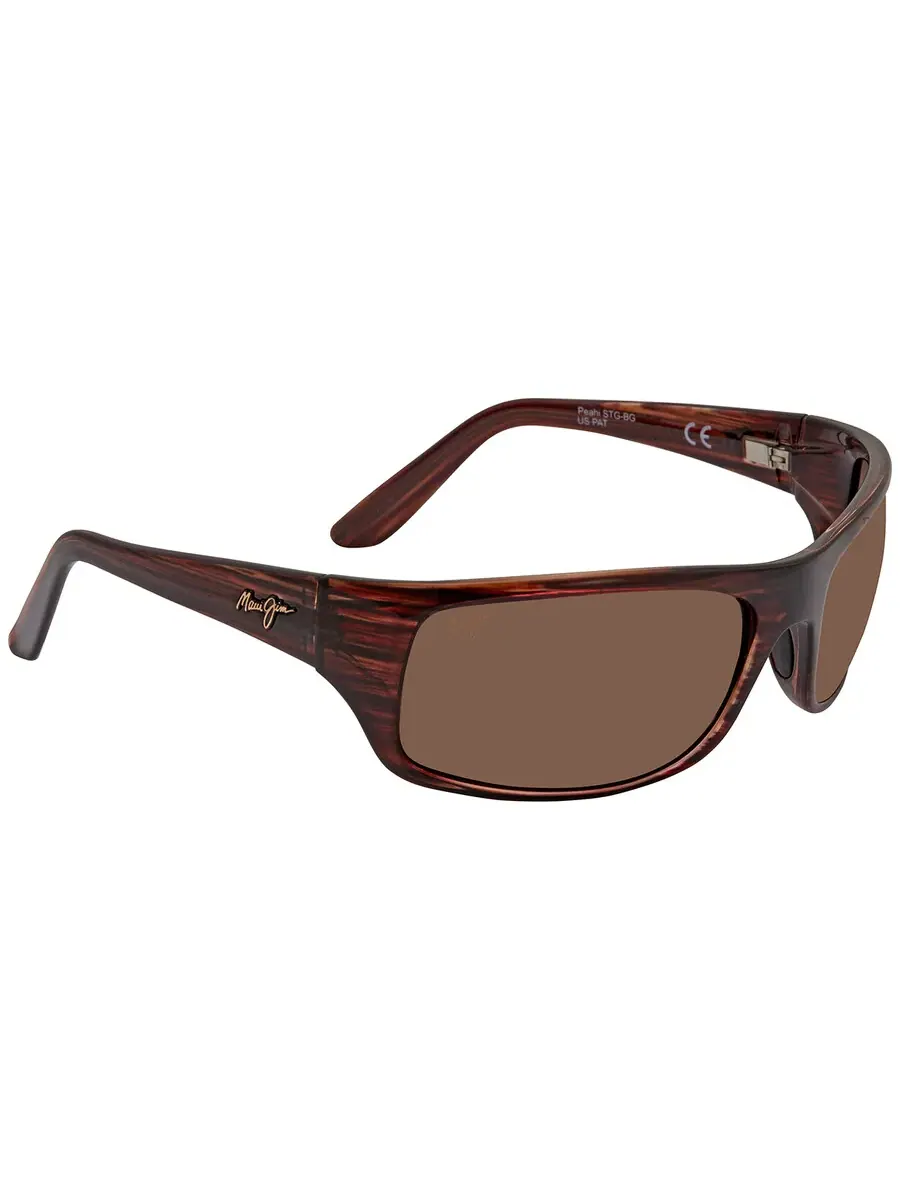 Солнцезащитные очки Maui Jim Peahi HCL Bronze прямоугольные унисекс H202-10 65 — изображение 2 из 3, бордовый