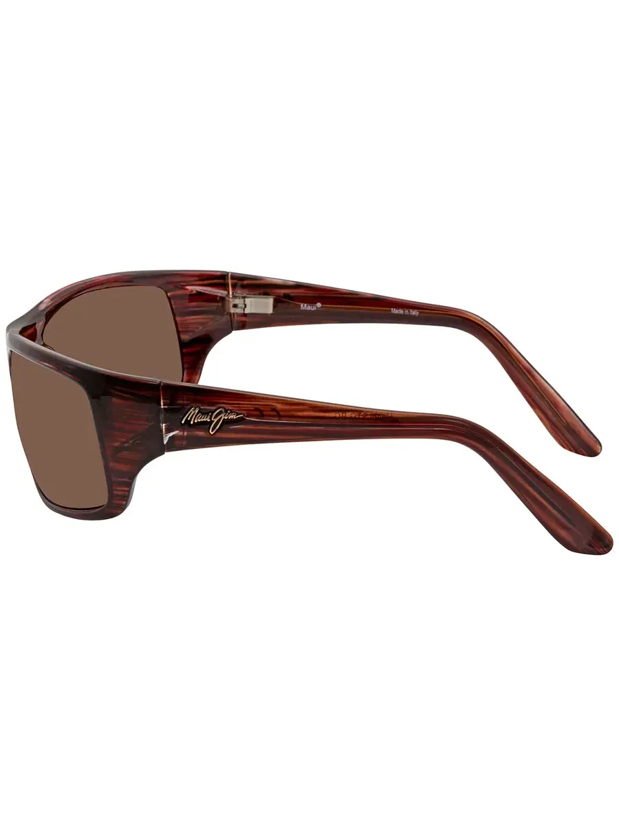 Солнцезащитные очки Maui Jim Peahi HCL Bronze прямоугольные унисекс H202-10 65 — изображение 3 из 3, бордовый
