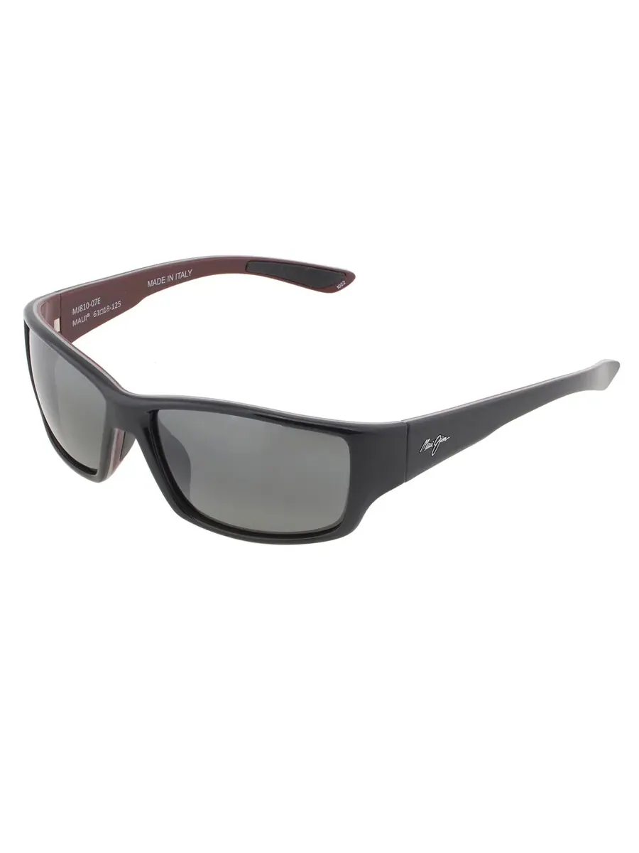 Солнцезащитные очки Maui Jim Local Kine Neutral Grey Wrap унисекс 810-07E 61 — изображение 3 из 5, черный серый