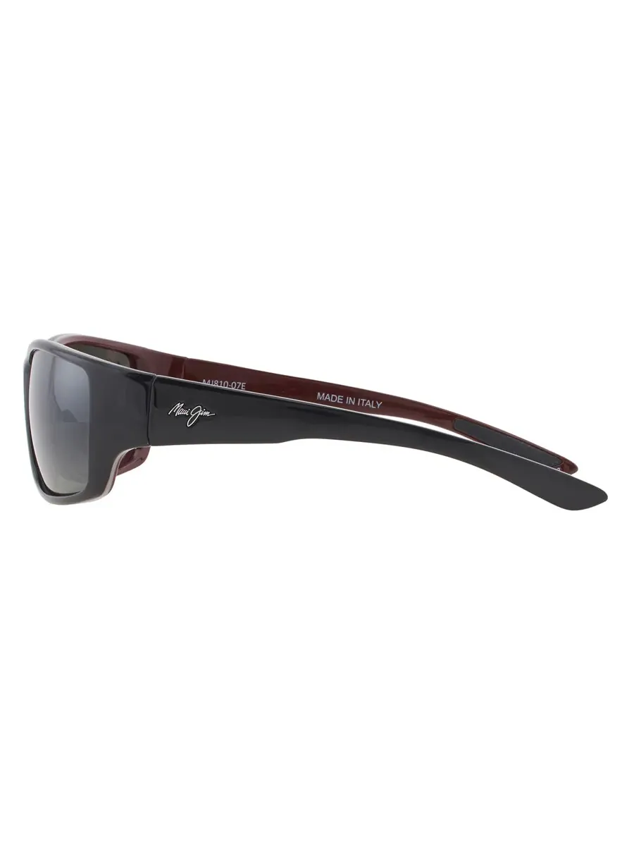 Солнцезащитные очки Maui Jim Local Kine Neutral Grey Wrap унисекс 810-07E 61 — изображение 4 из 5, черный серый