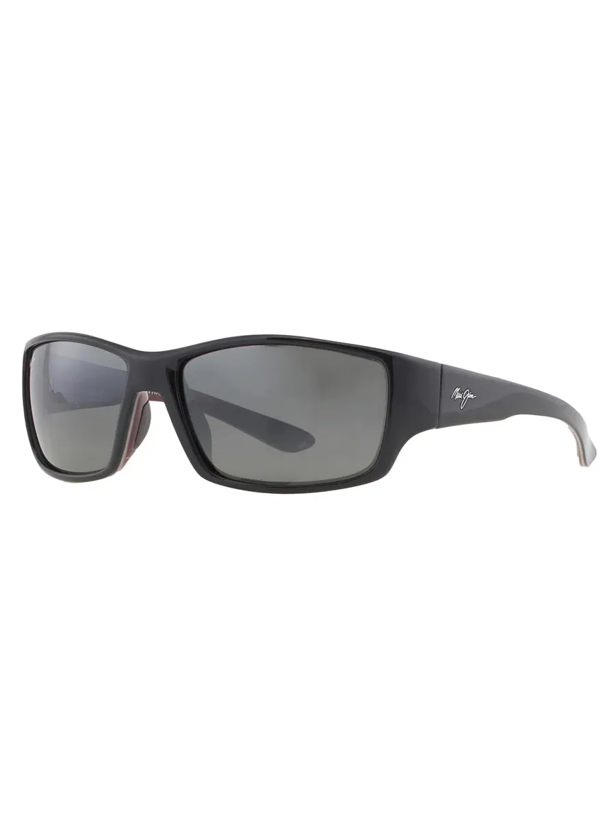 Солнцезащитные очки Maui Jim Local Kine Neutral Grey Wrap унисекс 810-07E 61 — изображение 5 из 5, черный серый
