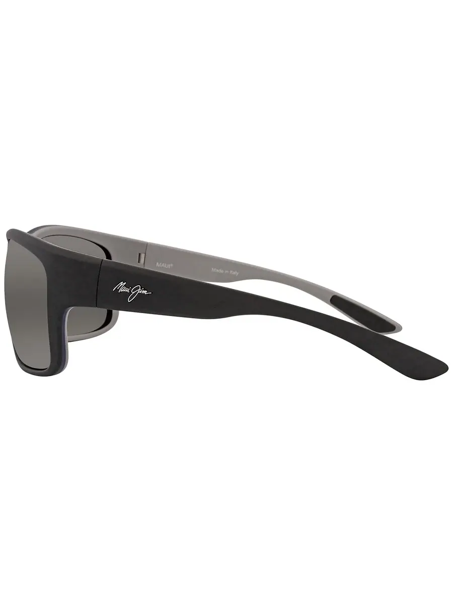 Солнцезащитные очки Maui Jim Southern Cross Neutral Grey Wrap Unisex 815-53B 63 — изображение 4 из 5, черный синий серый
