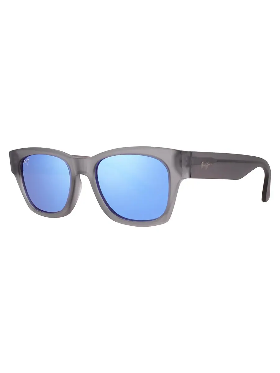 Солнцезащитные очки Maui Jim Valley Isle Blue Hawaii Square унисекс B780-14 54 — изображение 2 из 4, серый