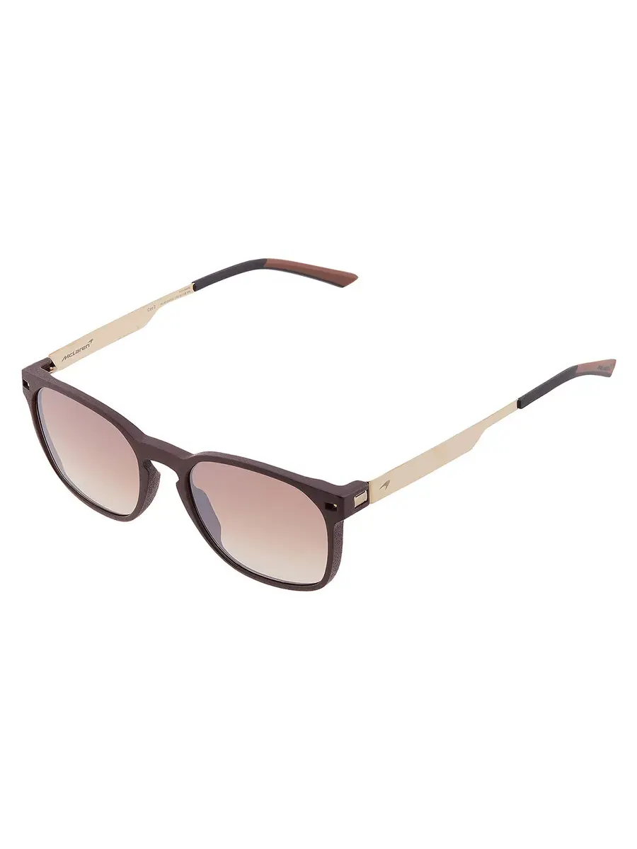 Мужские солнцезащитные очки McLaren Brown Gradient Square MLOP-98S01 C02 52 — изображение 3 из 4, коричневый золотистый