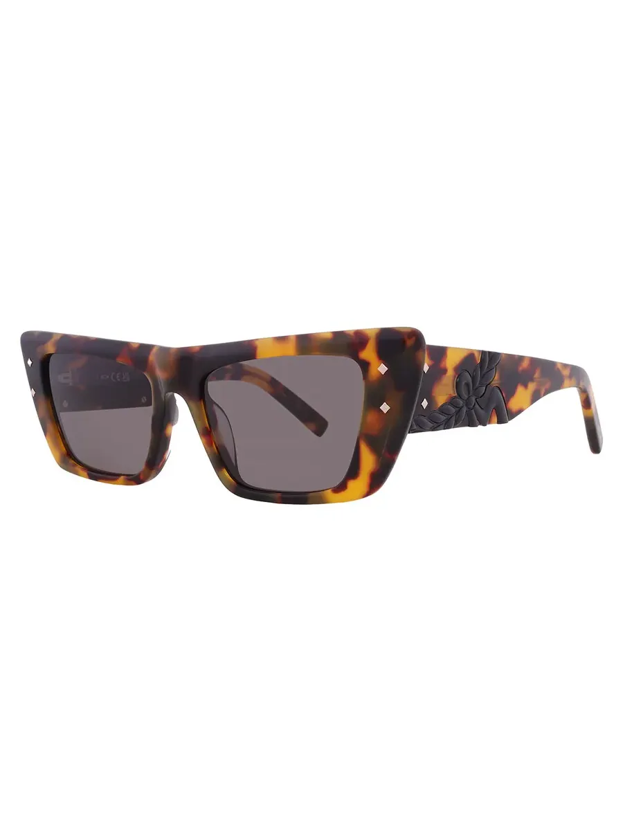 Женские солнцезащитные очки MCM Smoke Cat Eye MW0021 53A 52 — изображение 2 из 4, светло-коричневый