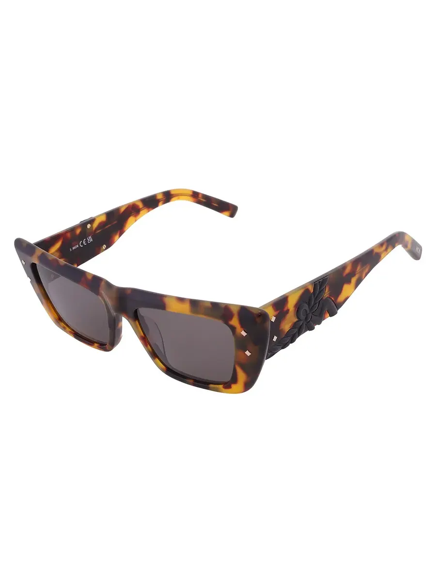 Женские солнцезащитные очки MCM Smoke Cat Eye MW0021 53A 52 — изображение 3 из 4, светло-коричневый