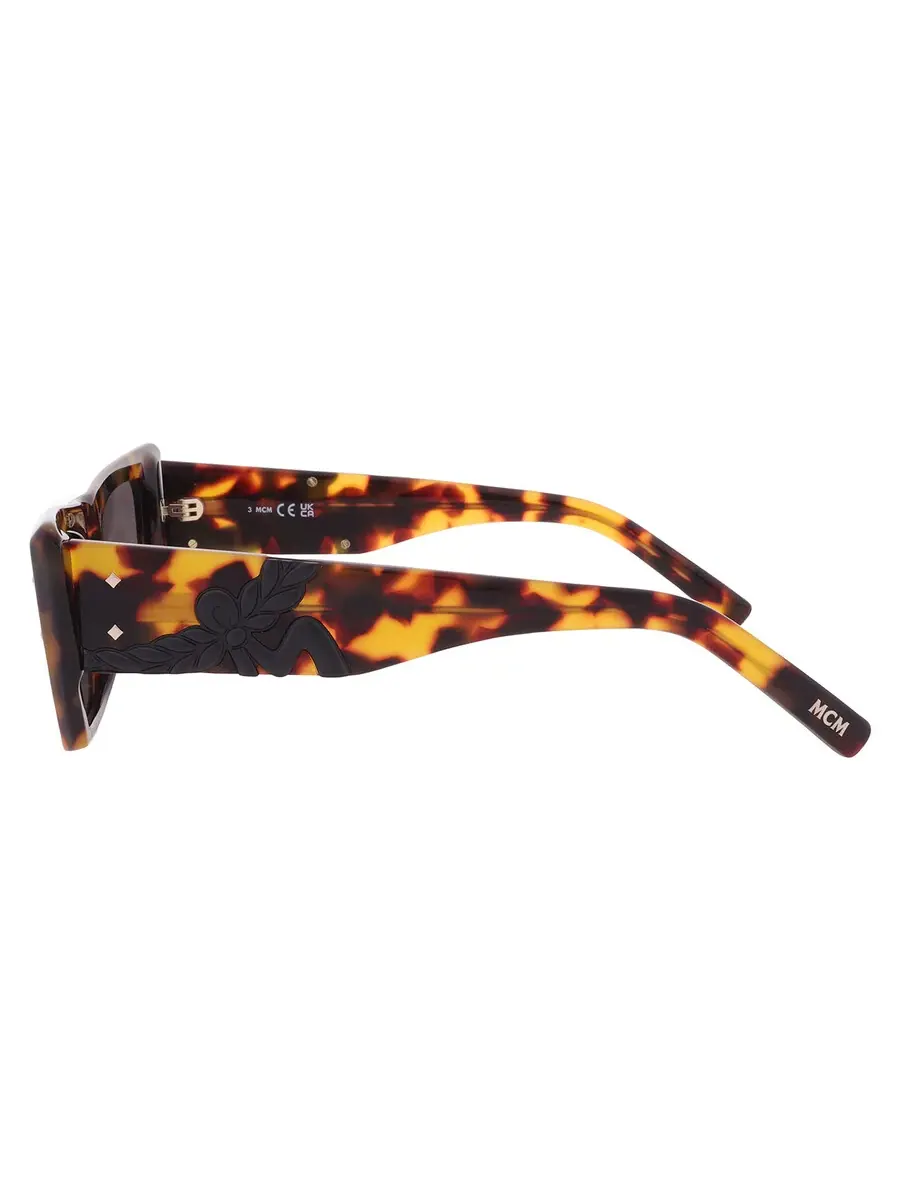 Женские солнцезащитные очки MCM Smoke Cat Eye MW0021 53A 52 — изображение 4 из 4, светло-коричневый