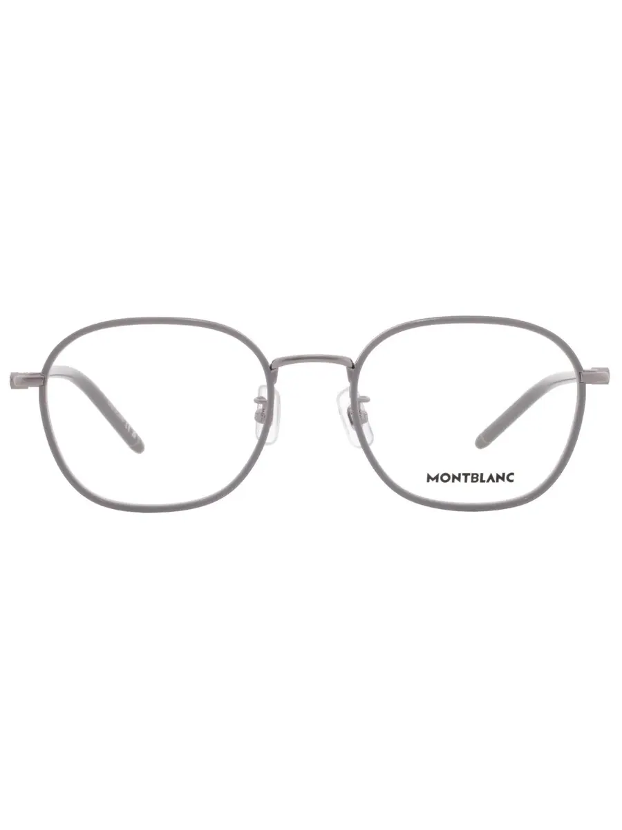 Мужские демонстрационные очки Montblanc Oval MB0368OA 003 52 — изображение 1 из 4, серый